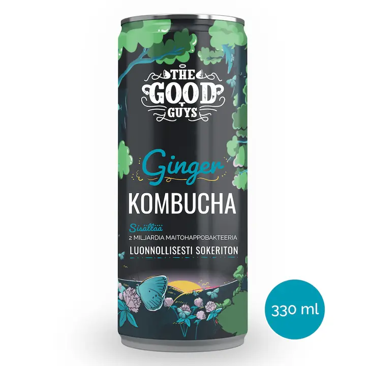 The Good Guys Ginger Kombucha Sugarfree 330 ml