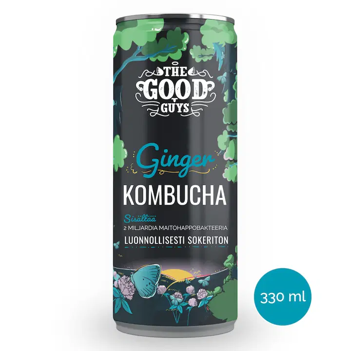 The Good Guys Ginger Kombucha Sugarfree 330 ml