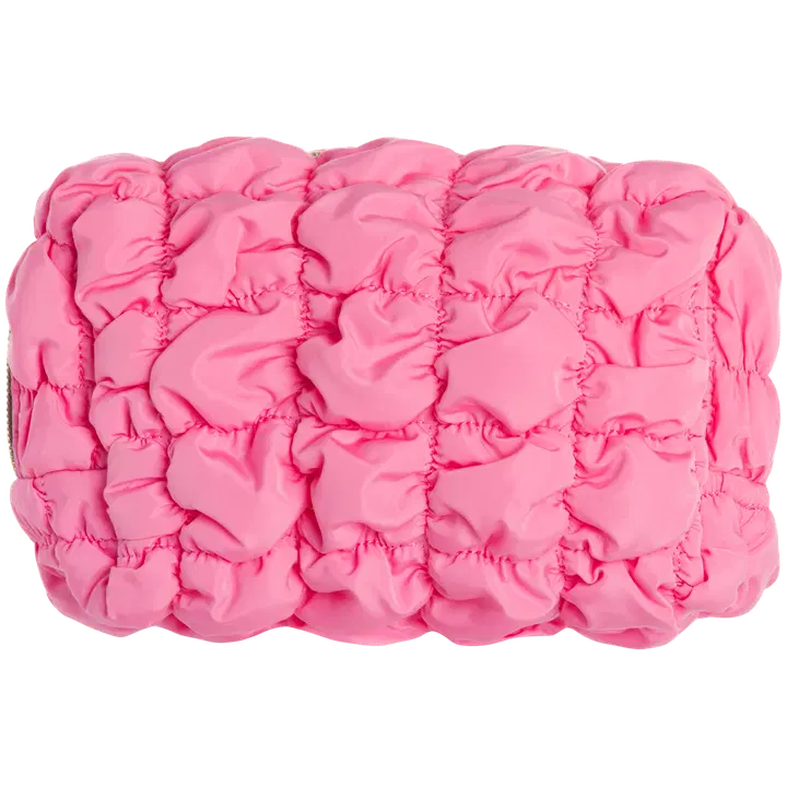 WE CARE ICON. meikkilaukku puff, pinkki