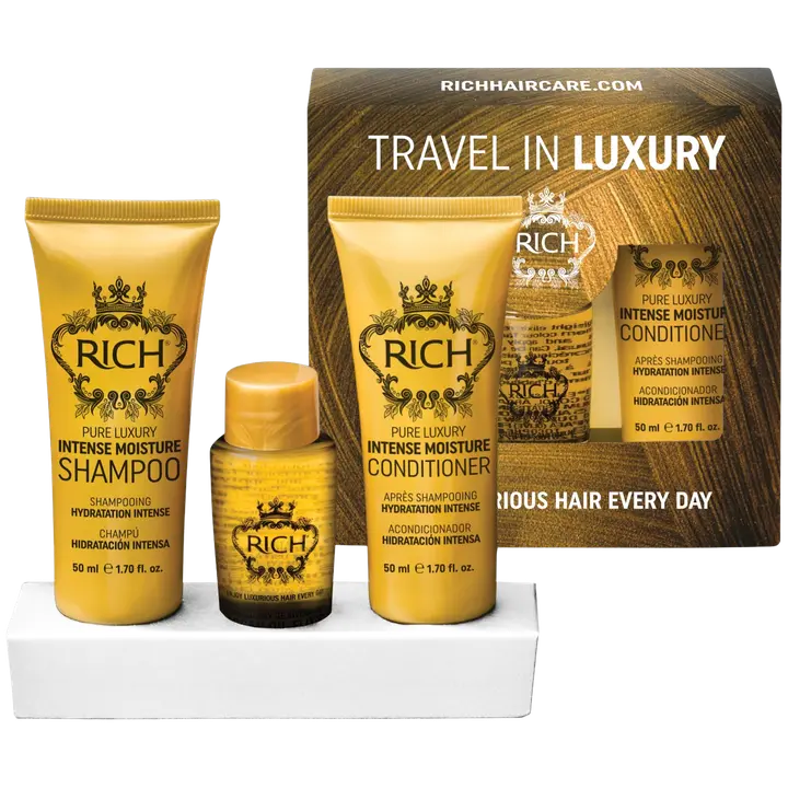 Rich juuksehoolduskomplekt Rich reisimõõdus