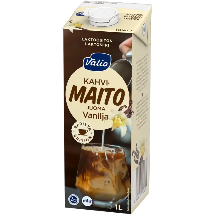 Valio kahvimaitojuoma vanilja 1 l laktoositon UHT