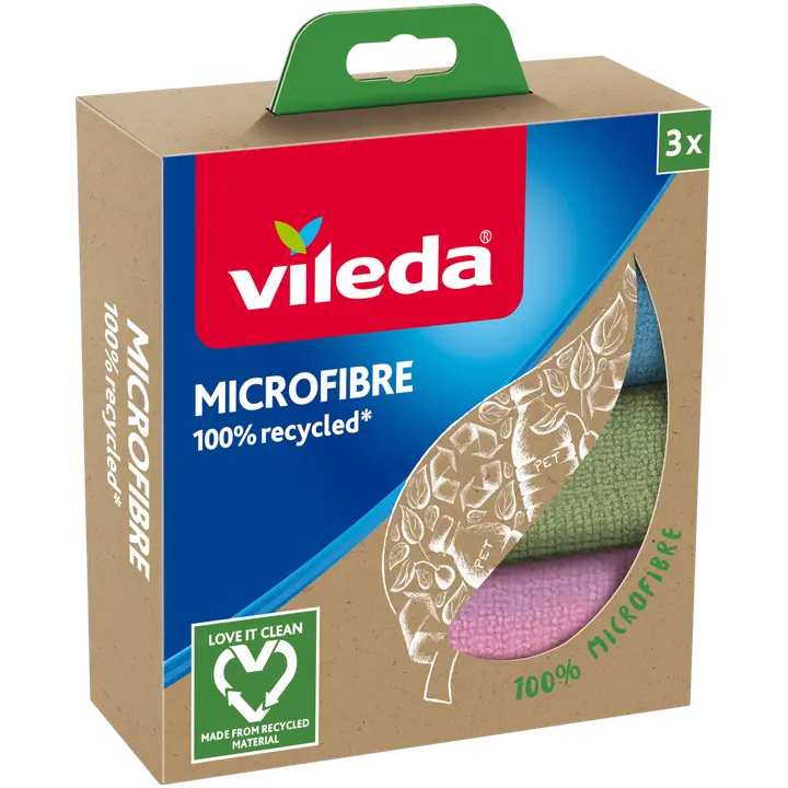 Vileda Microfibre 100% recycled siivousliina