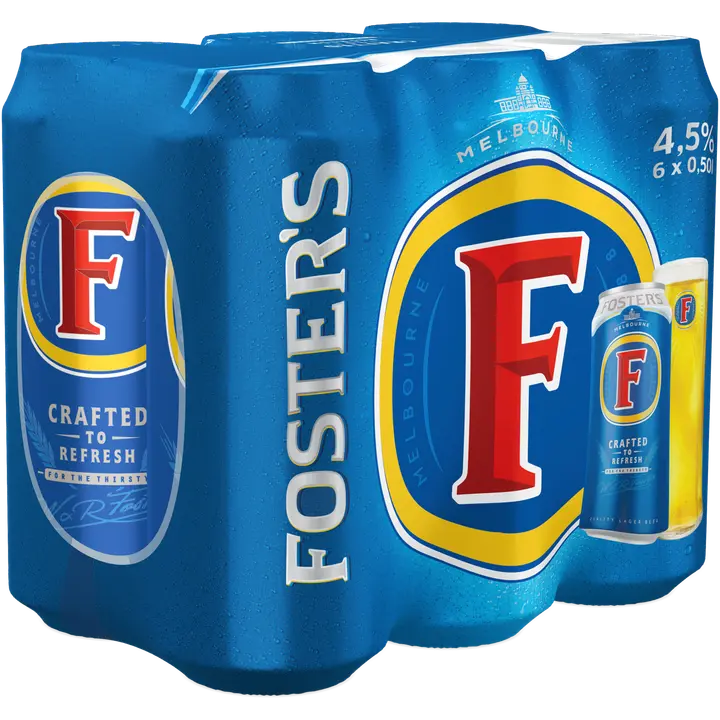 Foster's olut 4,5% 6 x 0,5 l