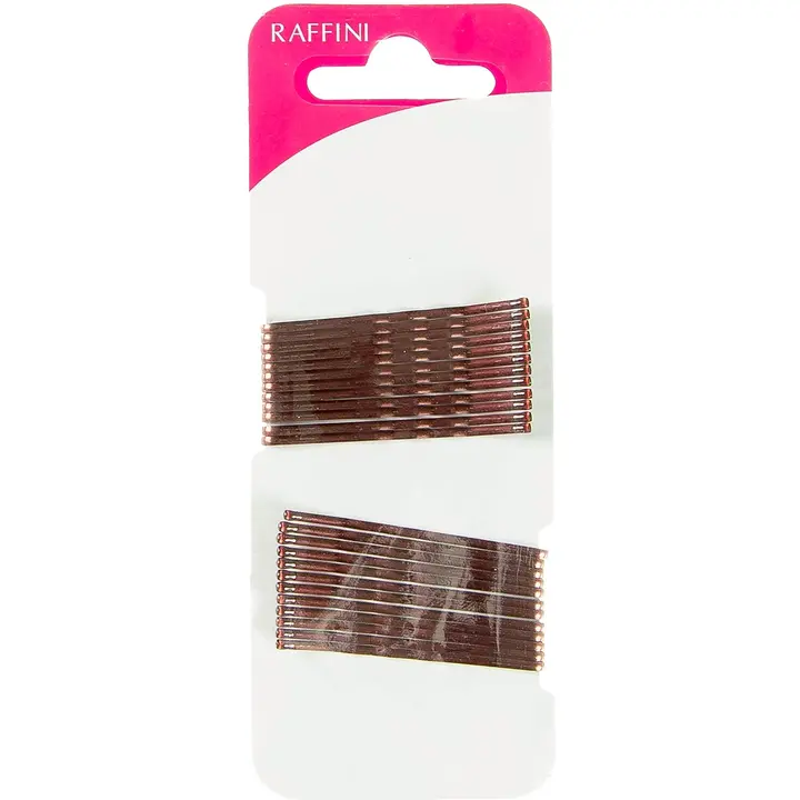 Raffini juukseklamber pruun 48 mm 24 tk