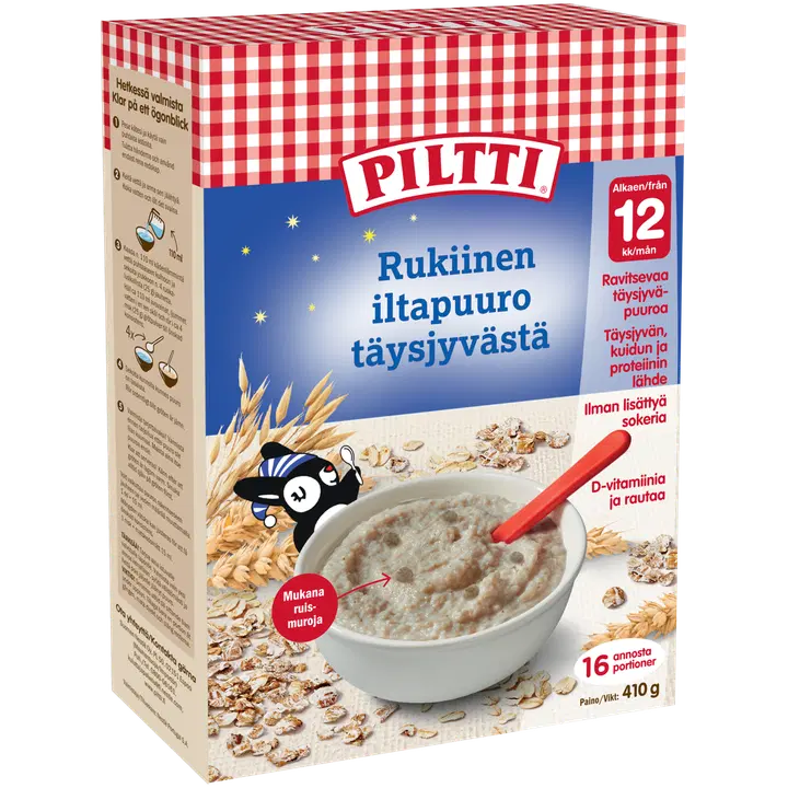 PILTTI 410g Rukiinen Iltapuuro täysjyvästä 1-3 v
