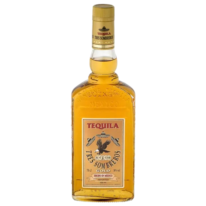 Tres Sombreros Gold Tequila piiritusjook 38%vol 700 ml
