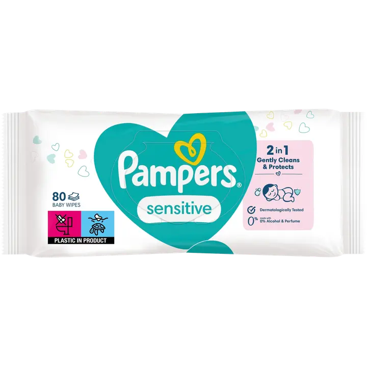 Pampers Sensitive niisked salvrätikud 80 tk