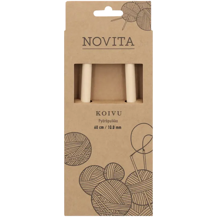 Novita Pyöröpuikko koivu 60cm - 10mm