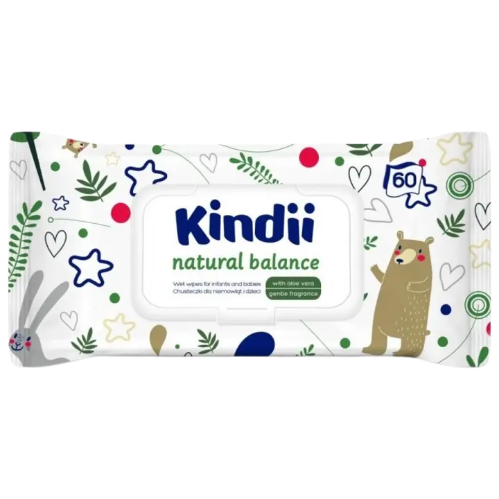 KINDII niisked salvrätikud beebidele 60tk