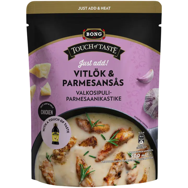 Bong Touch of Taste Just add Valkosipuli-parmesaanikastike 300 ml