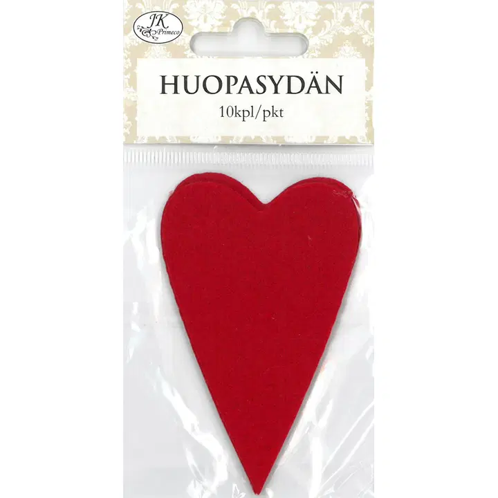 Huopasydän punainen 10kpl/pkt