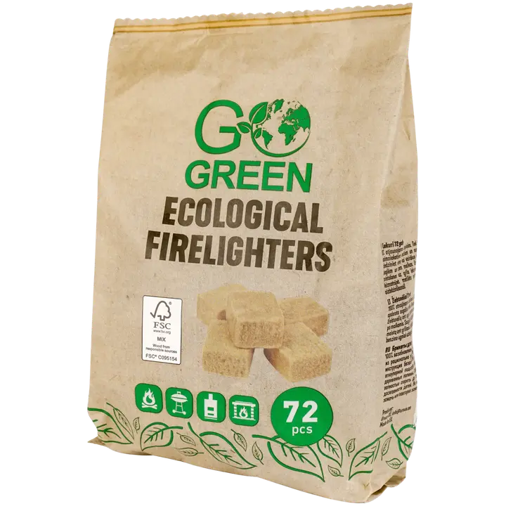 Go Green süütekuubikud 72 tk