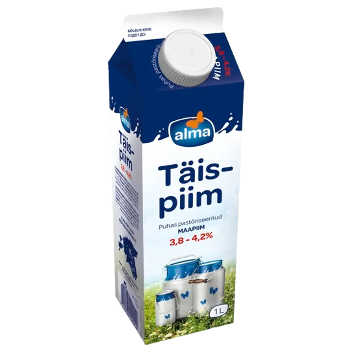Alma Täispiim 3,8-4,2%, 1 l