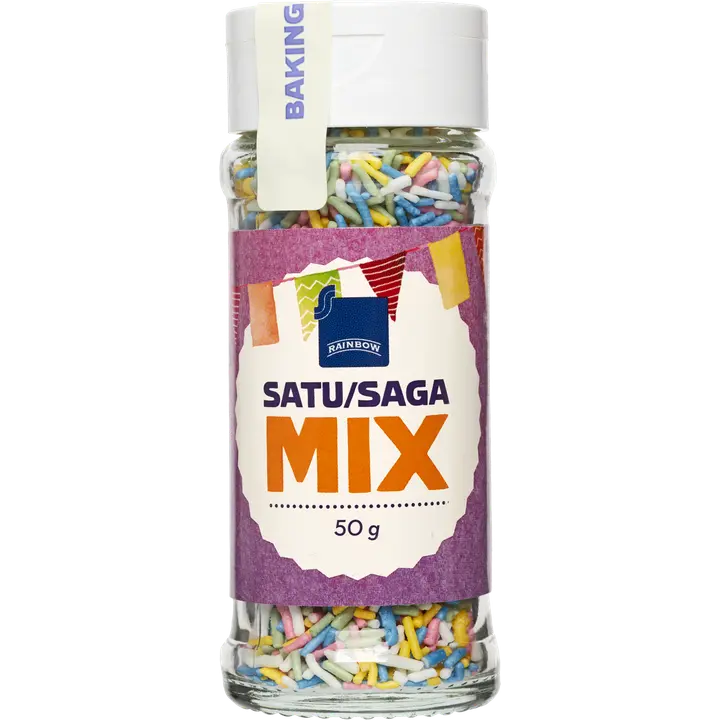 Rainbow strösseli satu mix 50g