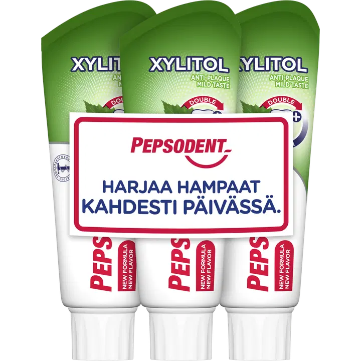 Pepsodent Hammastahna Xylitol 3x75ml
