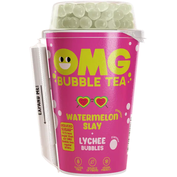 OMG Bubble Tea kuplatee vesimeloni ja litsi 0,265 ml