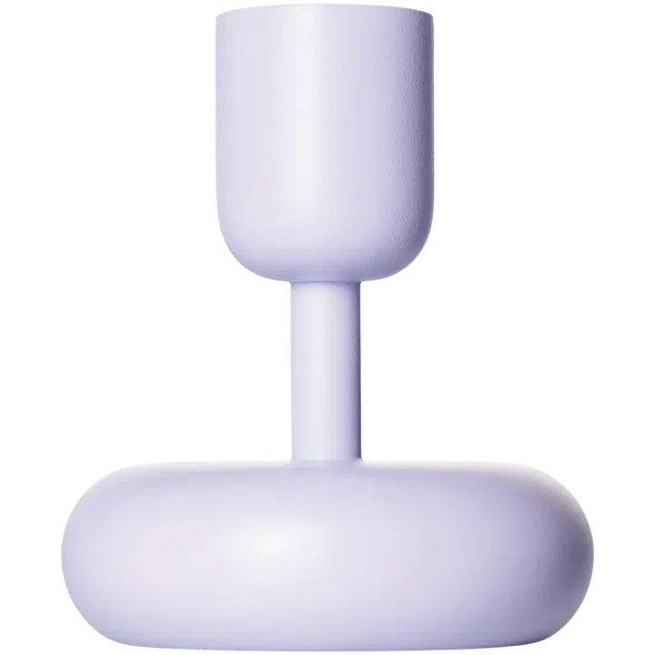Iittala Nappula kynttilänjalka 107mm vaalea lila