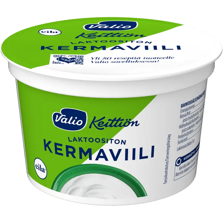 Valio Eila Keittiön kermaviili 200 g laktoositon