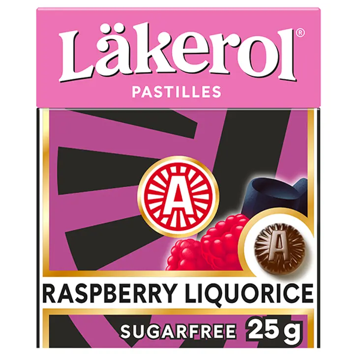 Läkerol Classic Raspberry Licorice pastilli 25g