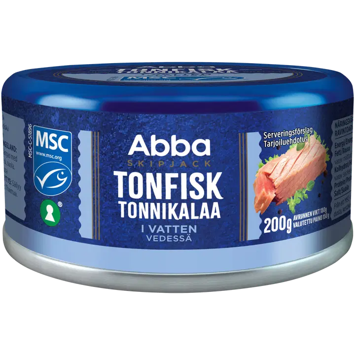 Abba MSC tonfisk i vatten 200/150g
