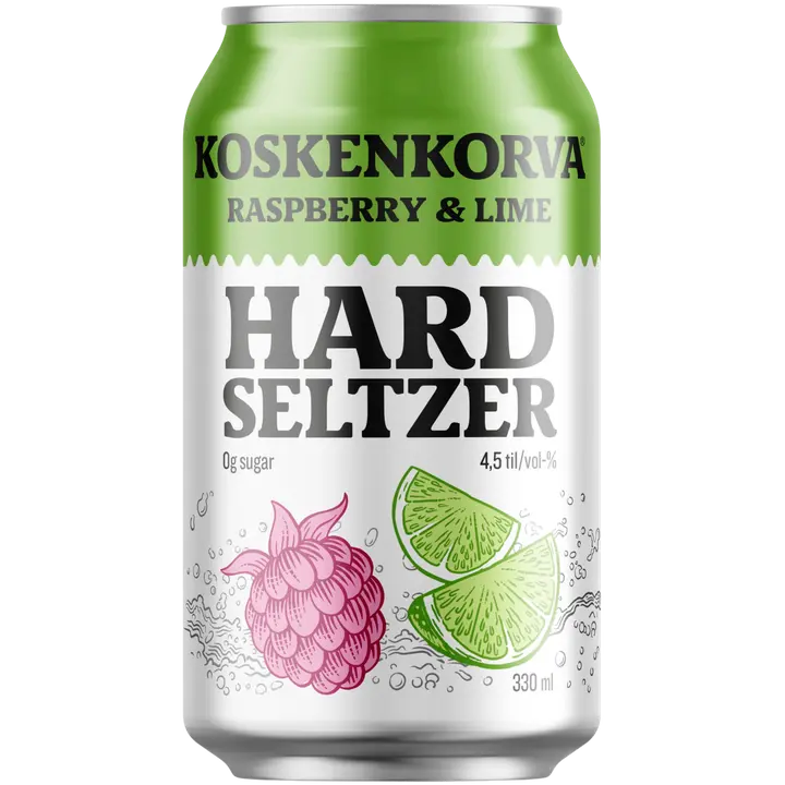 Koskenkorva Hard Seltzer Raspberry-Lime 4,5% 33cl CAN