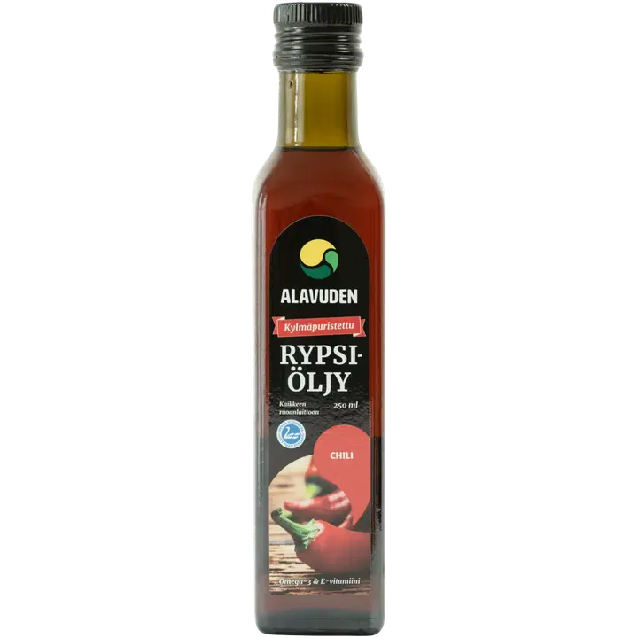 Alavuden kylmäpuristettu rypsiöljy CHILI 250 ml