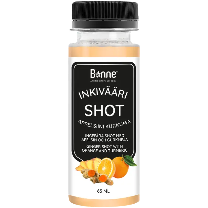 Bonne 65ml Inkivääri Shot Appelsiini kurkuma