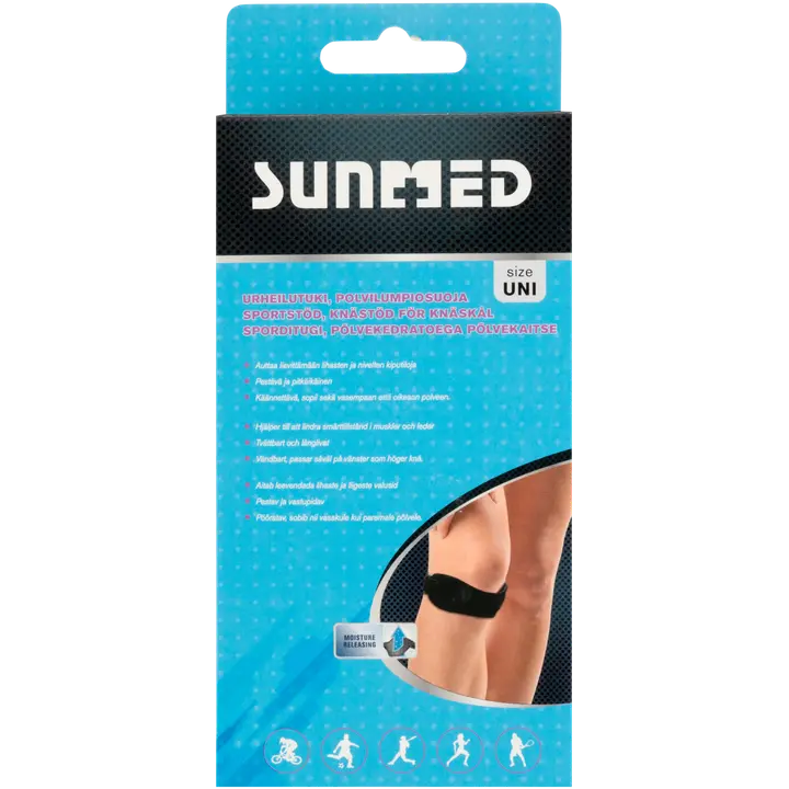 Patella-põlvetugi TBA, must