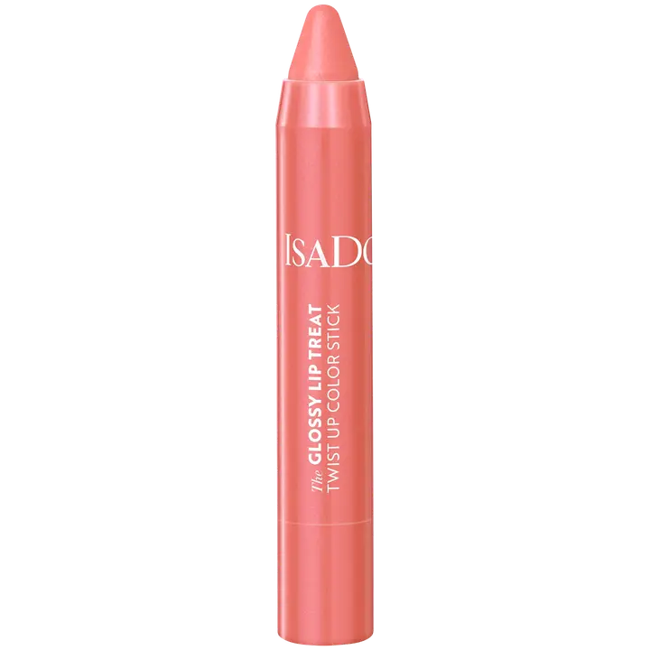 Isadora The Glossy Lip Treat Twist Up Color Stick huulipunakynä 09 Beach Peach 3,3 g