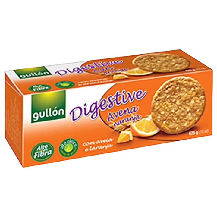 GULLON Digestive küpsised kaera ja apelsini 425g