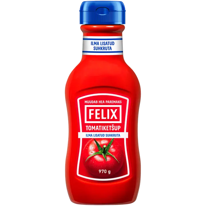 Felix tomatiketšup ilma lisatud suhkruta 970 g
