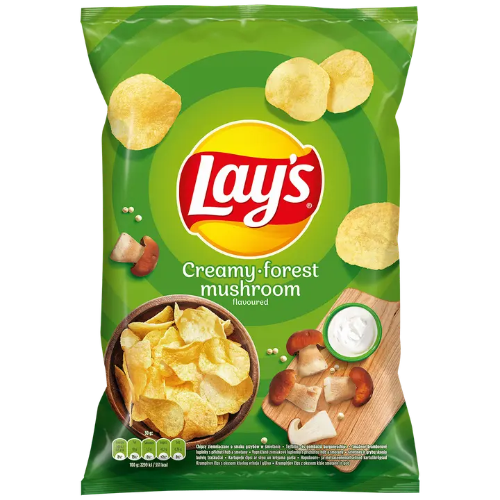 LAY'S Hapukoore- ja metsaseenemaitselised kartulikrõpsud 130g