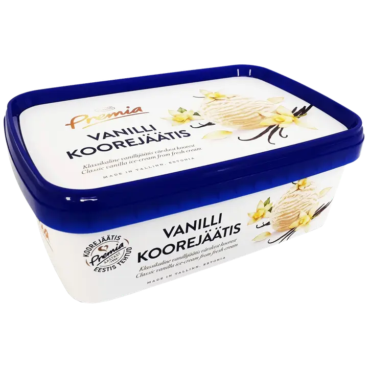 Premia vanilli koorejäätis 480g / 1l