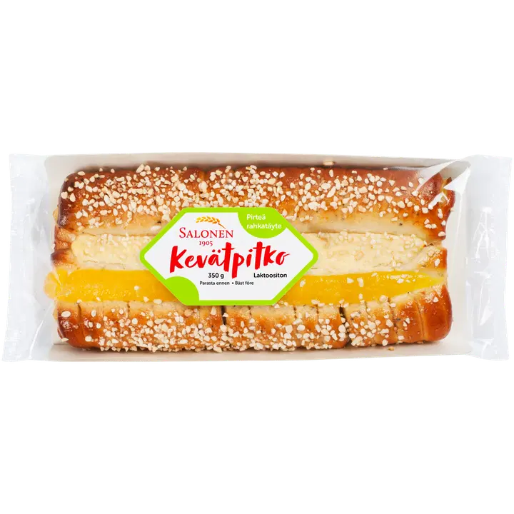 Leipomo Salonen Kevätpitko 350 g rahkatäytteinen pullapitko