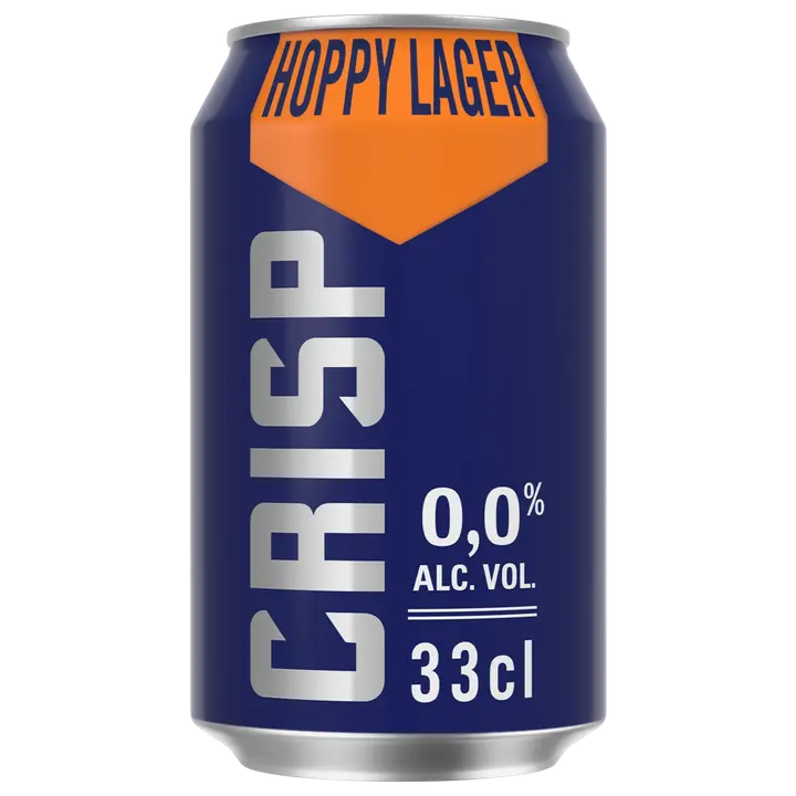 Crisp Hoppy Lager alkoholiton olut 0,0 % tölkki 0,33 L