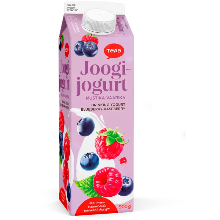 Tere joogijogurt mustika-vaarika 900 g