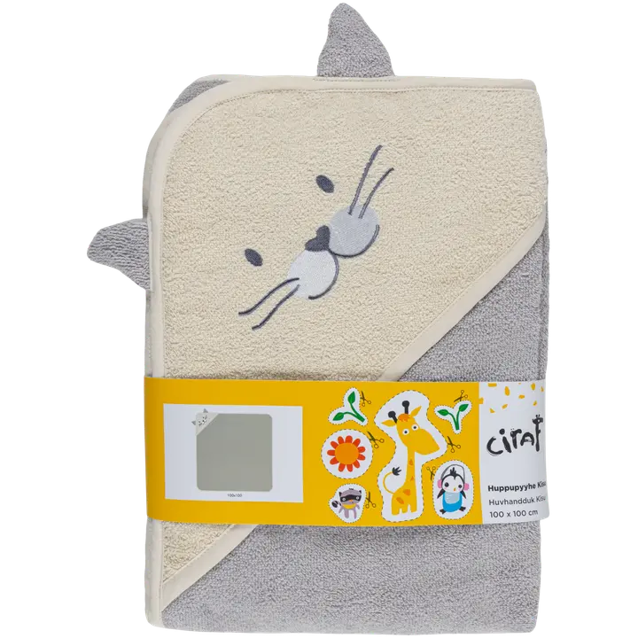 Vannirätt kapuutsiga Kass 10x100 hall