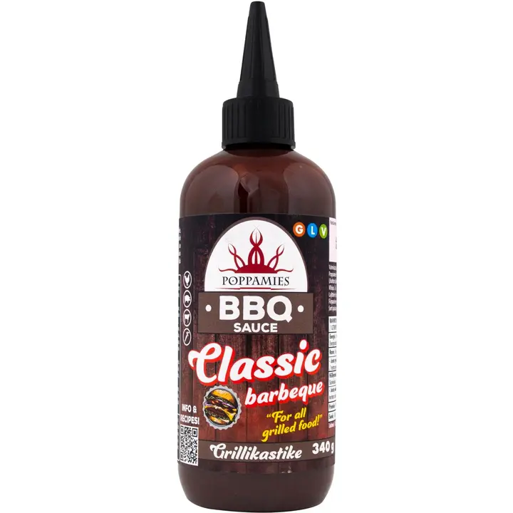 Poppamies BBQ Sauce Classic barbeque grillikastike 340g