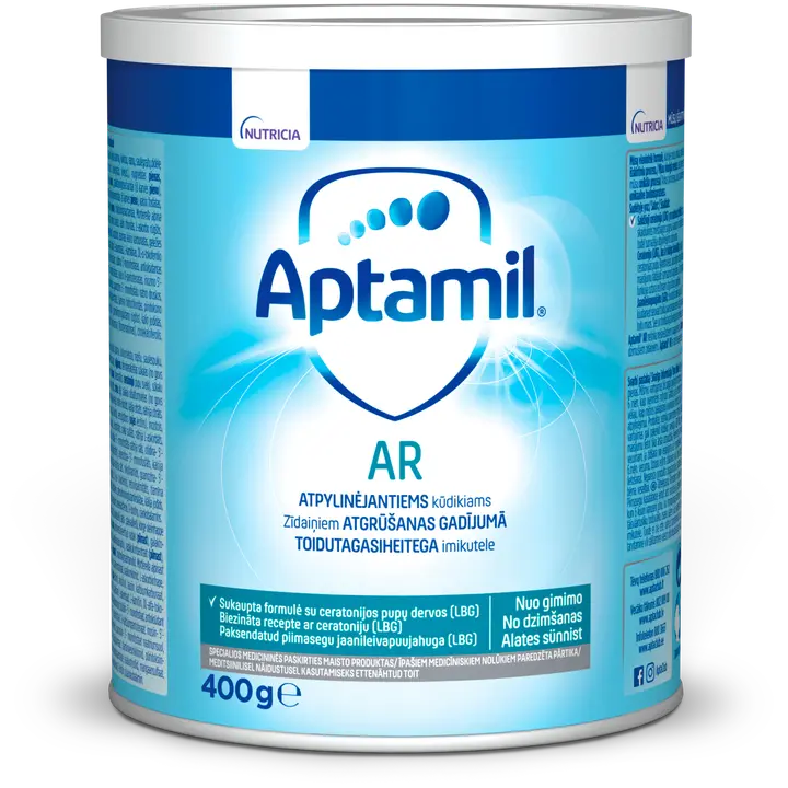 Nutrilon AR 400 g, ruoan takaisinvirtauksen ruokavaliohoitoon, alk 0 kk