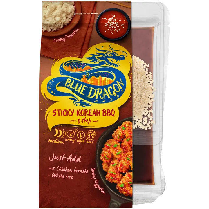 Blue Dragon Sticky Korean BBQ-ateria 222g
