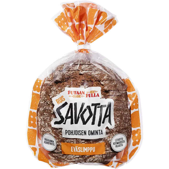 PutaanPulla Savotta Eväslimppu 420g viipaloitu ruislimppu