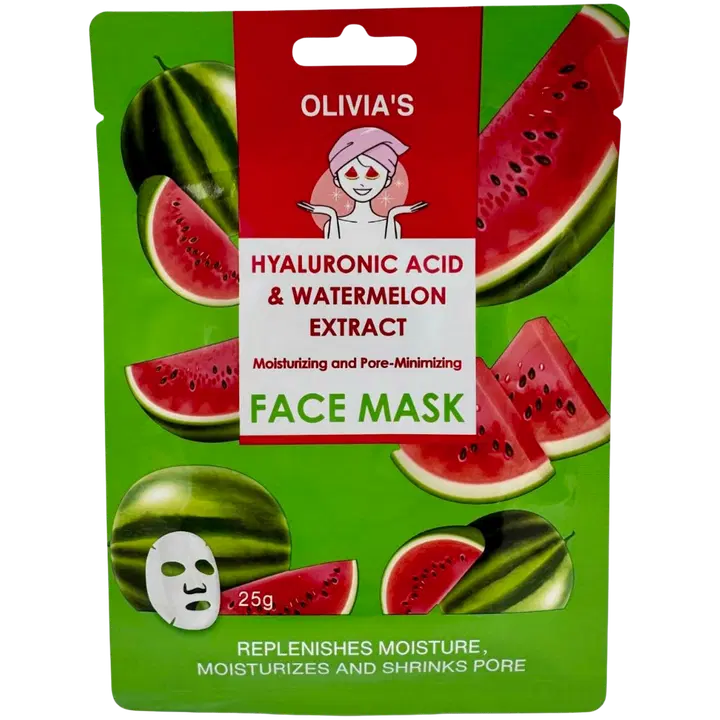 OLIVIA'S kasvonaamio hyaluroni & vesimeloni