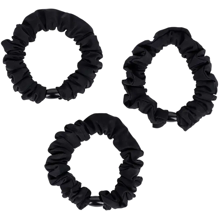 Juuksekummid Ibero mini Scrunchie must 3tk
