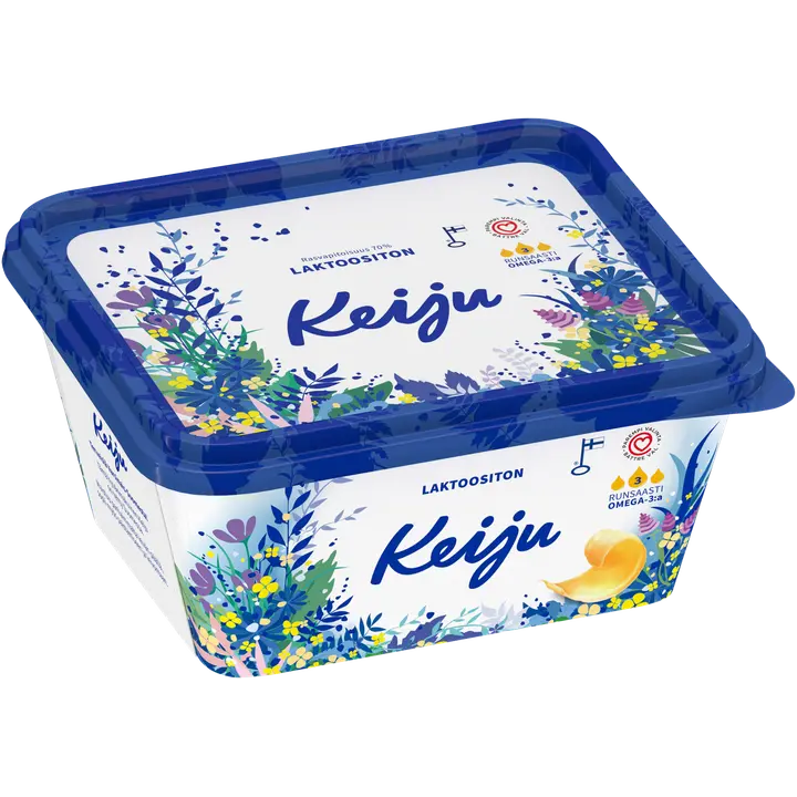 Keiju Laktoositon kasvirasvalevite 70 % 600 g