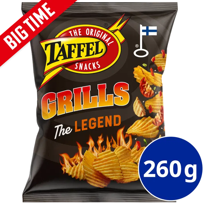 Taffel Grills grillkryddade chips 260g