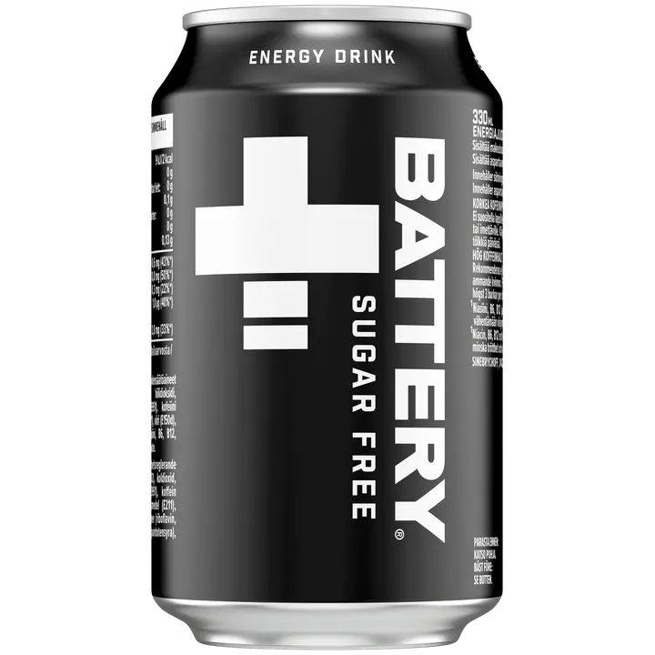 Battery Sugar Free energiajuoma tölkki 0,33 L