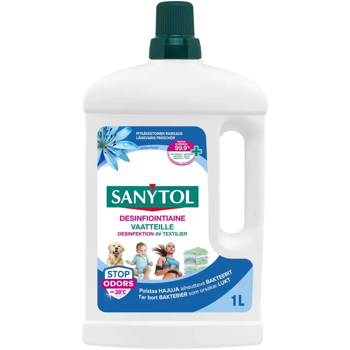Sanytol Active Fresh desinfiointiaine vaatteille 1l