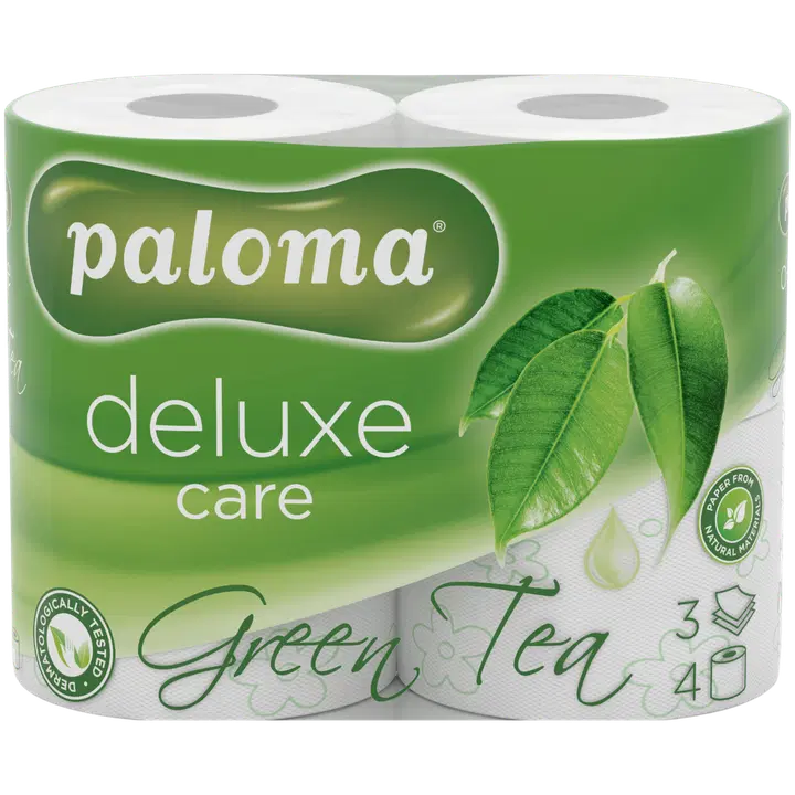 Tualettpaber Paloma Deluxe Green Tea 3-kihiline 4tk