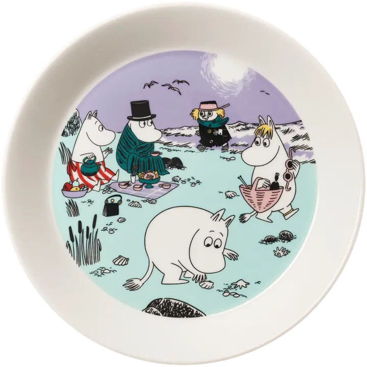 Taldrik 19cm Muumi Rannaelu