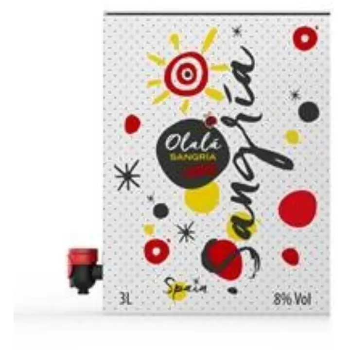 Olala Sangria Espanjalainen Luomu Sangria 8.0 til-% 3L BIB